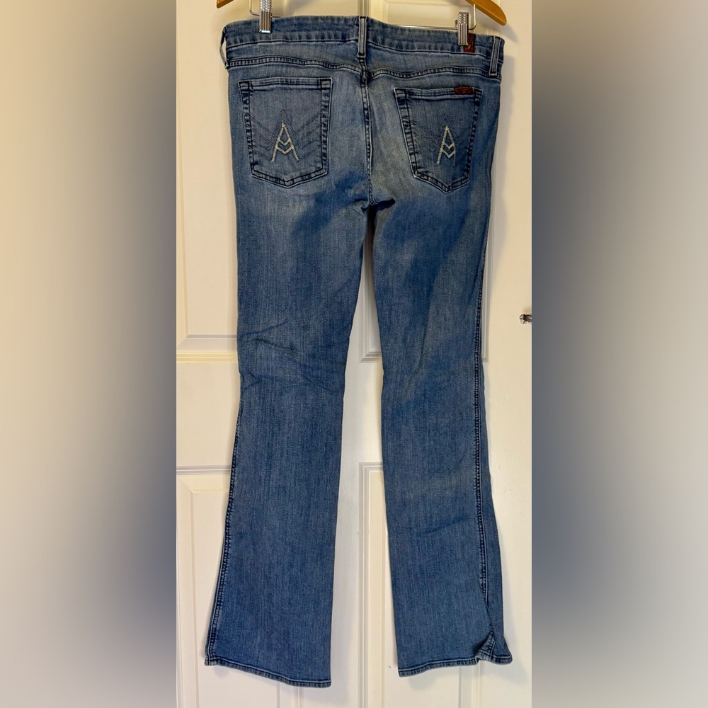 7 For All Mankind Classic Blue Boot Cut Jeans